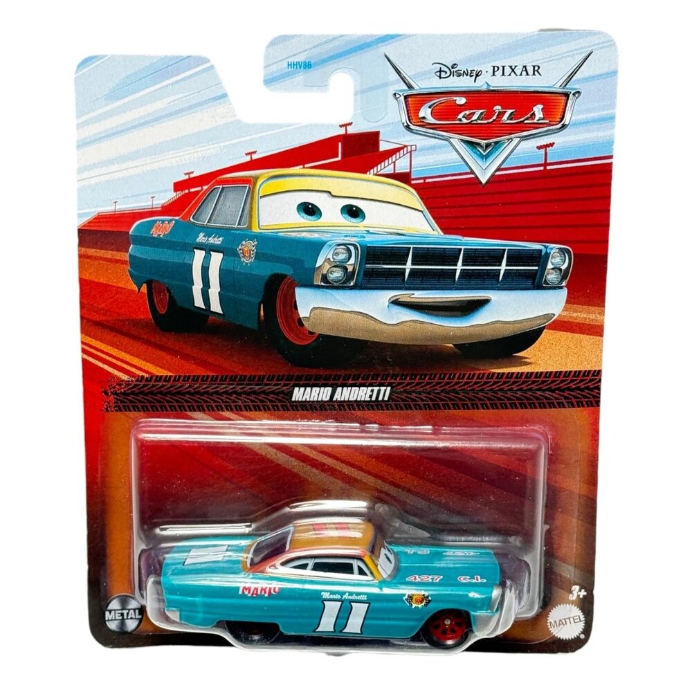 Disney Pixar Cars Mario‎ Andretti #11 Mattel Metal Diecast New